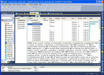 PHP EDITOR SQL Profiler